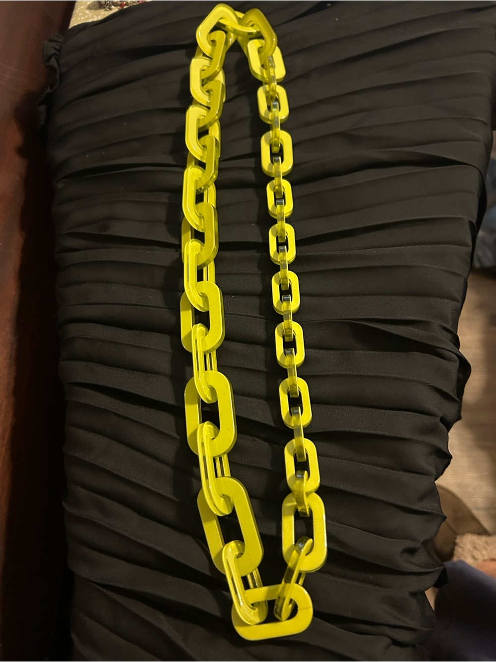Unbranded Lime green Resin Link Necklace